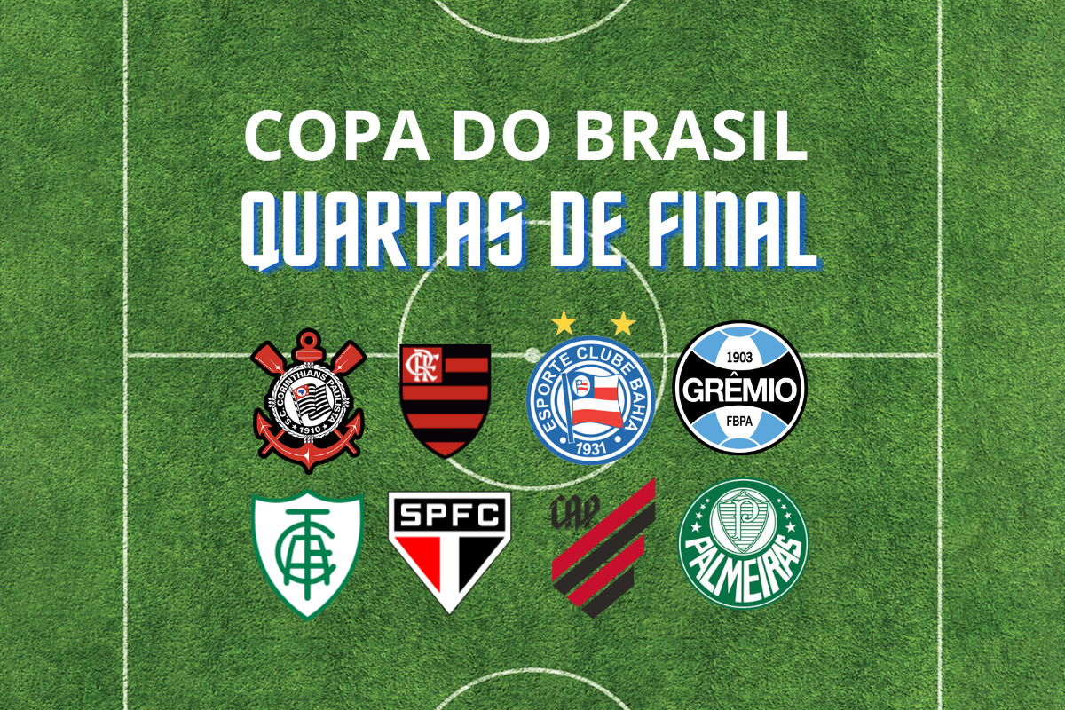 Copa do Brasil: veja os confrontos das quartas de final e as datas