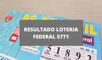 Resultado da loteria Federal concurso 5771