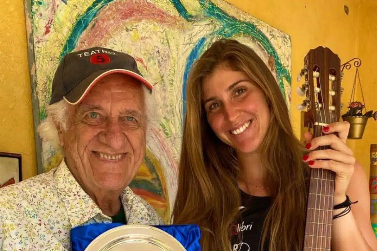 bia haddad e Rolando Boldrin