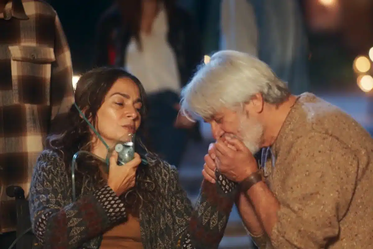 Dora e Fabio na novela