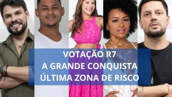 R7.com votação A Grande Conquista Record da última zona de risco