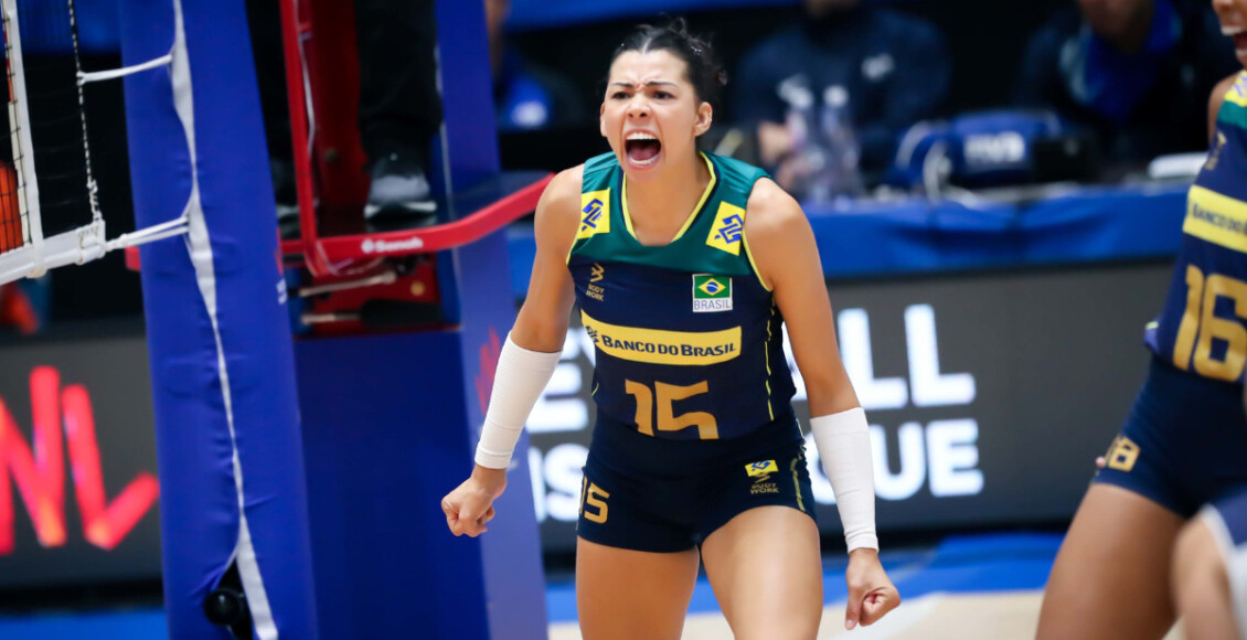 Brasil de vôlei feminino vai jogar com quem nas quartas da Liga das Nações