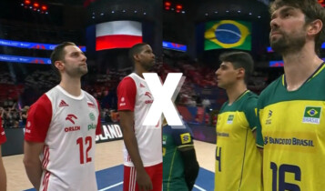Resultado do jogo de vôlei masculino hoje Brasil x Polônia