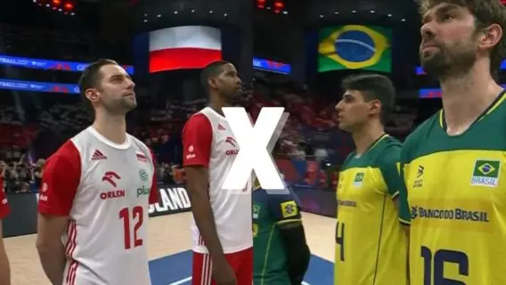 Resultado do jogo de vôlei masculino hoje Brasil x Polônia na Liga das Nações