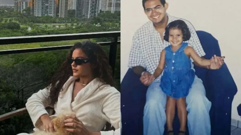 Quem são os pais da atriz Bella Campos, ex do MC Cabelinho