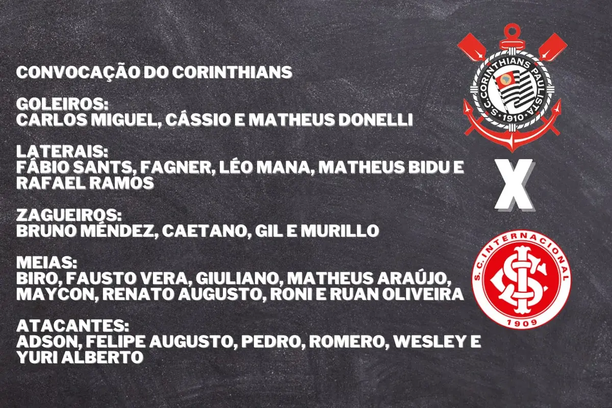 Onde assistir o jogo do Corinthians pelo Brasileirão ao vivo