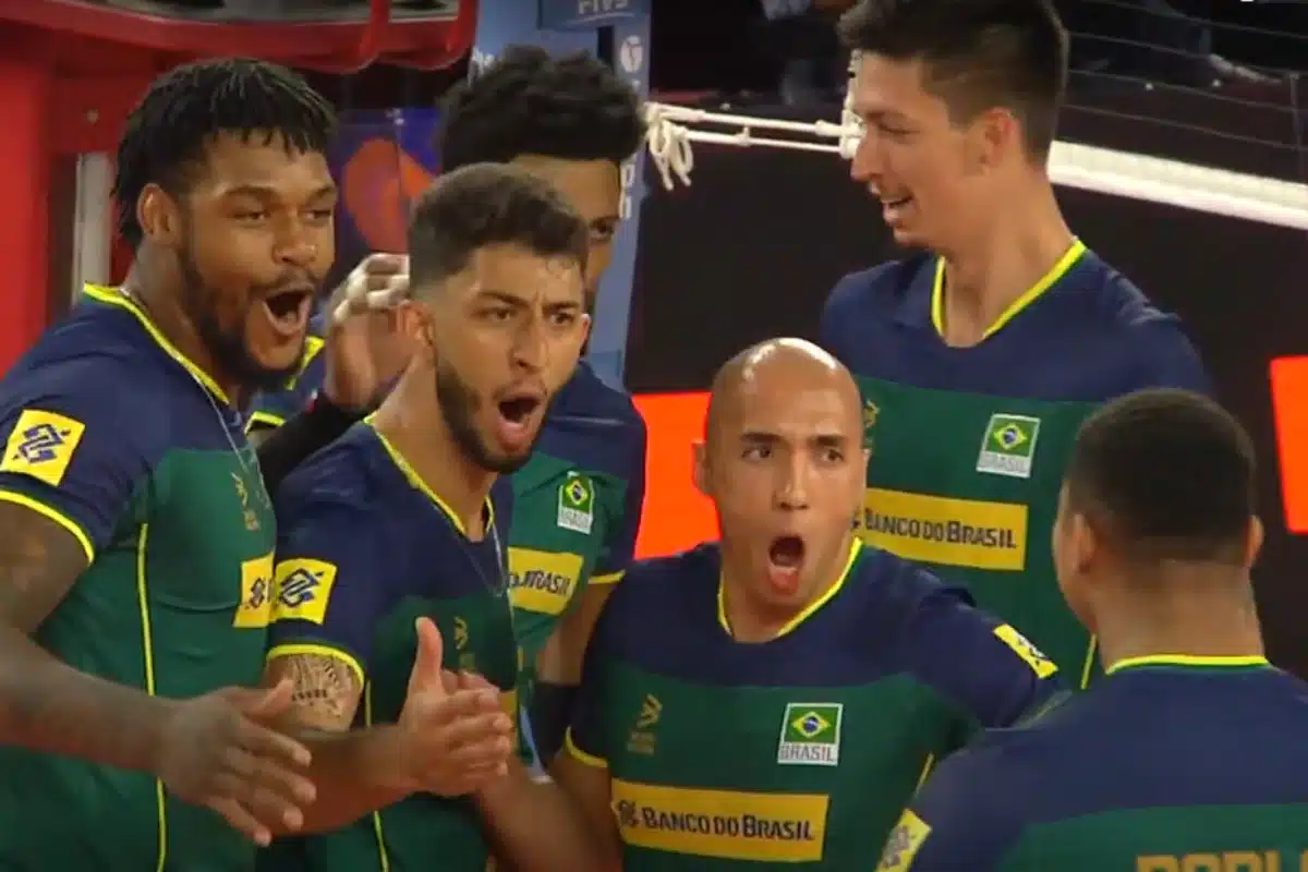 Jogo do Brasil de vôlei masculino semifinal da Copa Pan-Americana 2023