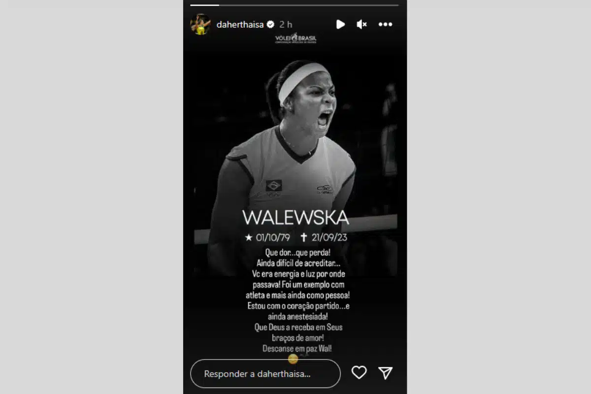 Veja as homenagens de atletas e clubes a Walewska do vôlei