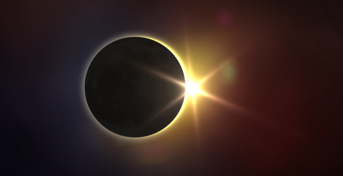 Que horas é o eclipse