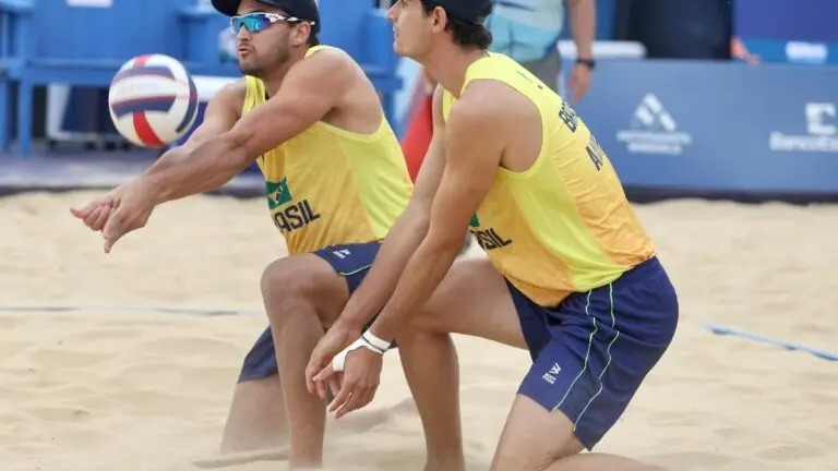 André e George na final vôlei de Praia: horário do Pan hoje (27)