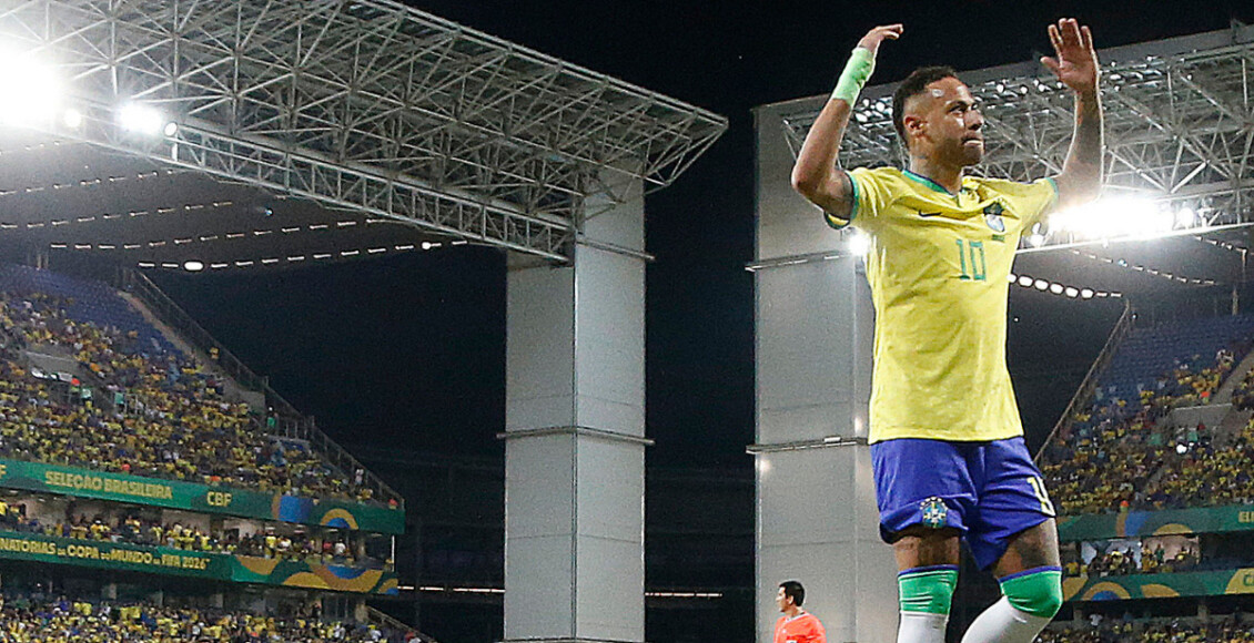 Neymar na Arena Pantanal, em Cuiabá