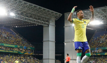 Neymar na Arena Pantanal, em Cuiabá