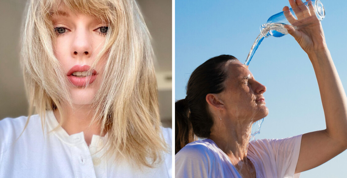 garrafa d'água no show da Taylor Swift