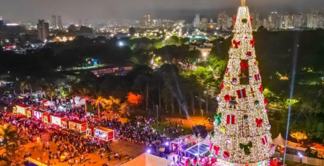 árvore de natal em são paulo no parque villa-lobos