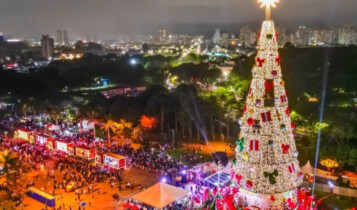 árvore de natal em são paulo no parque villa-lobos