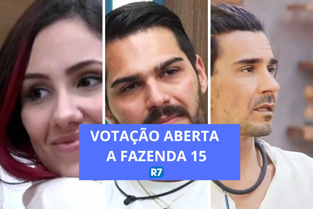 R7.COM votação A Fazenda 15: quem está na frente hoje (07/12)