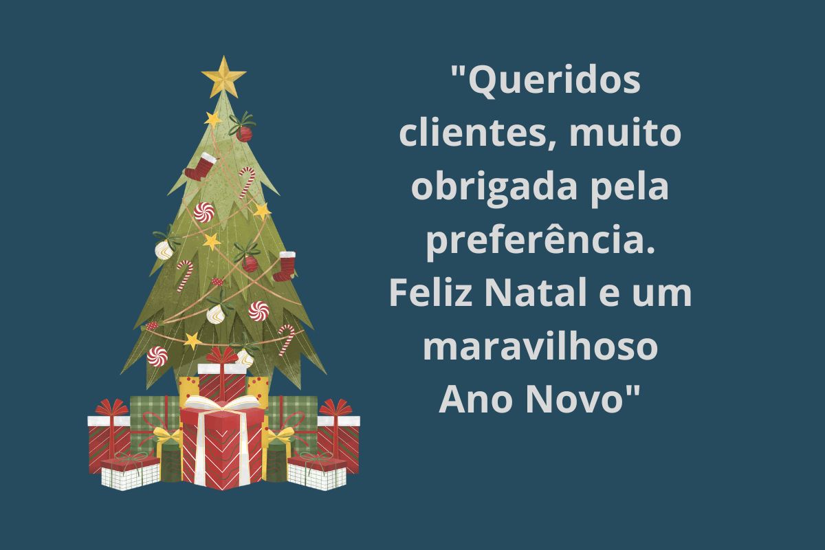 frase para cliente no natal