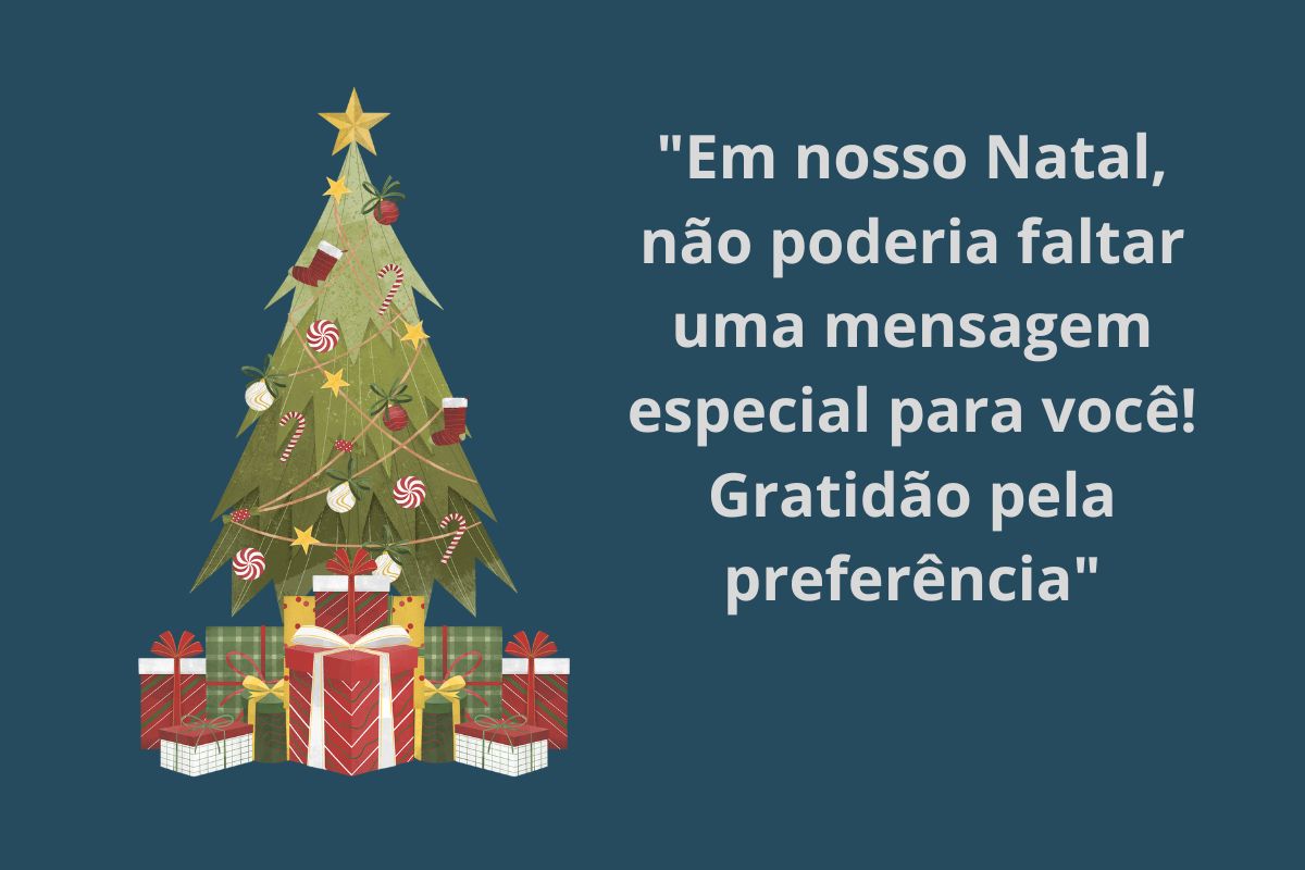 frase para enviar no natal