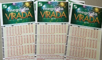 Imagem mostra bilhete da Mega da Virada 2024