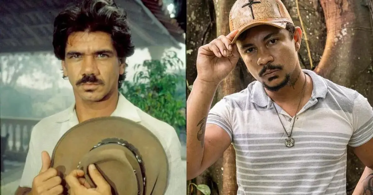 Imagem mostra Xamã na novela Renascer