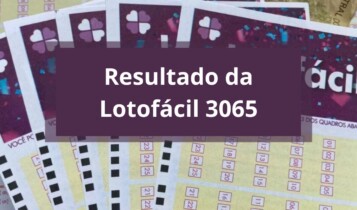 Resultado da Lotofácil concurso 3065