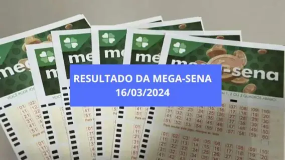 Resultado da Mega-Sena de sábado 2701: números sorteados hoje (16/03)