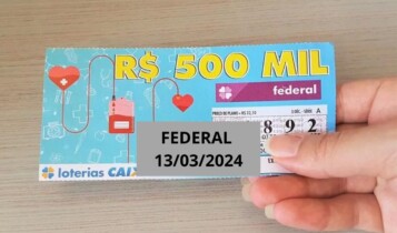 Sorteio da Loteria Federal 5848 nesta quarta-feira traz prêmio de R$ 500 mil