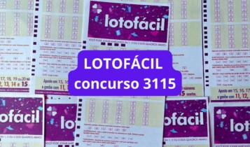imagem do resultado da Lotofácil 3115