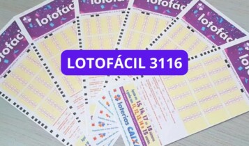 imagem do resultado da Lotofácil 3116