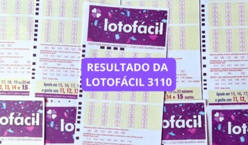 imagem do Resultado da Lotofácil 3110