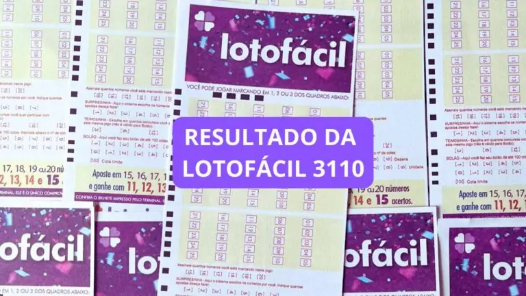 Resultado da Lotofácil 3110 de quarta-feira e ganhadores (22/05/24)