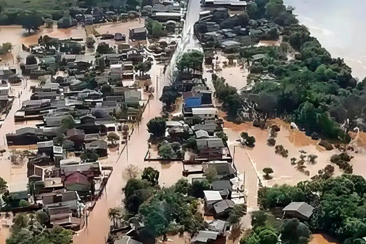 imagem mostra o rio grande do sul