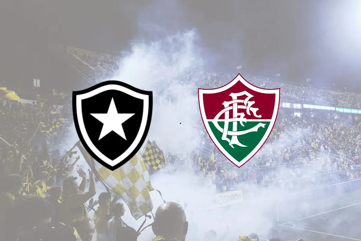imagem mostra jogo do Botafogo x Fluminense