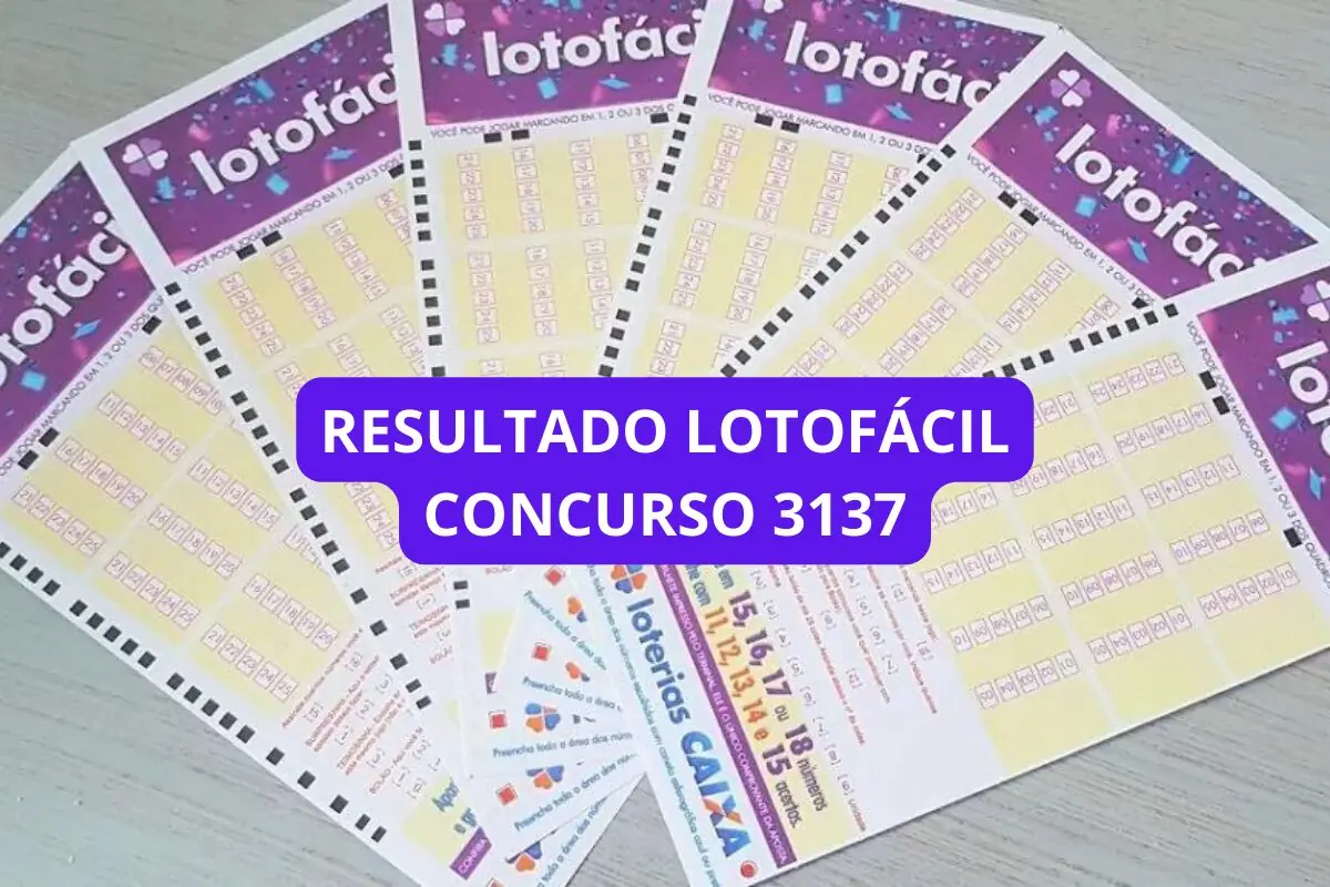 imagem do resultado da Lotofácil 3127