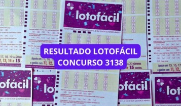 imagem mostra resultado da Lotofácil 3128