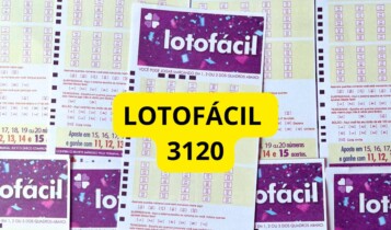 imagem do Sorteio do resultado da Lotofácil 3120