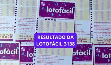Sorteio do resultado da Lotofácil 3138