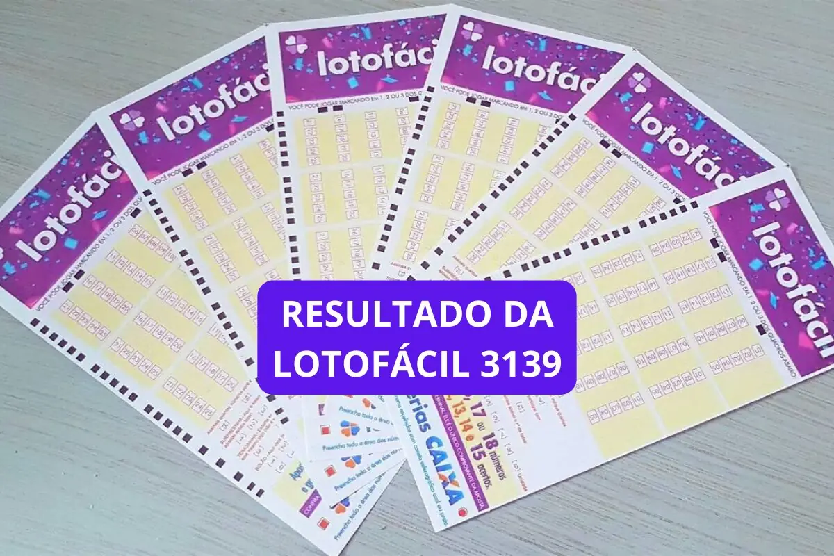 imagem do resultado da lotofácil 3139