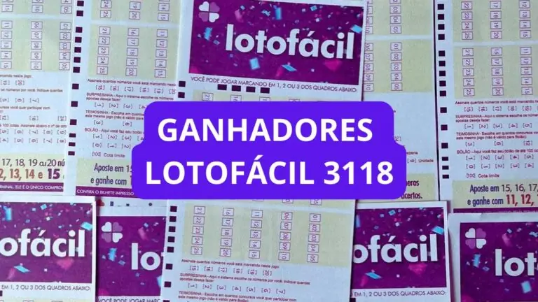 Saiu: Resultado da Lotofácil 3118 de sábado e ganhadores (01/06/24)
