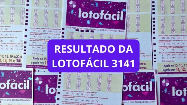 Resultado da Lotofácil 3141: sorteio de sexta e ganhadores (28/06)