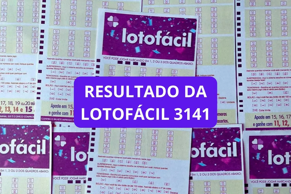 Sorteio do resultado da Lotofácil 3141