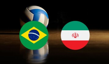 imagem do jogo do Brasil x Irã vôlei masculino