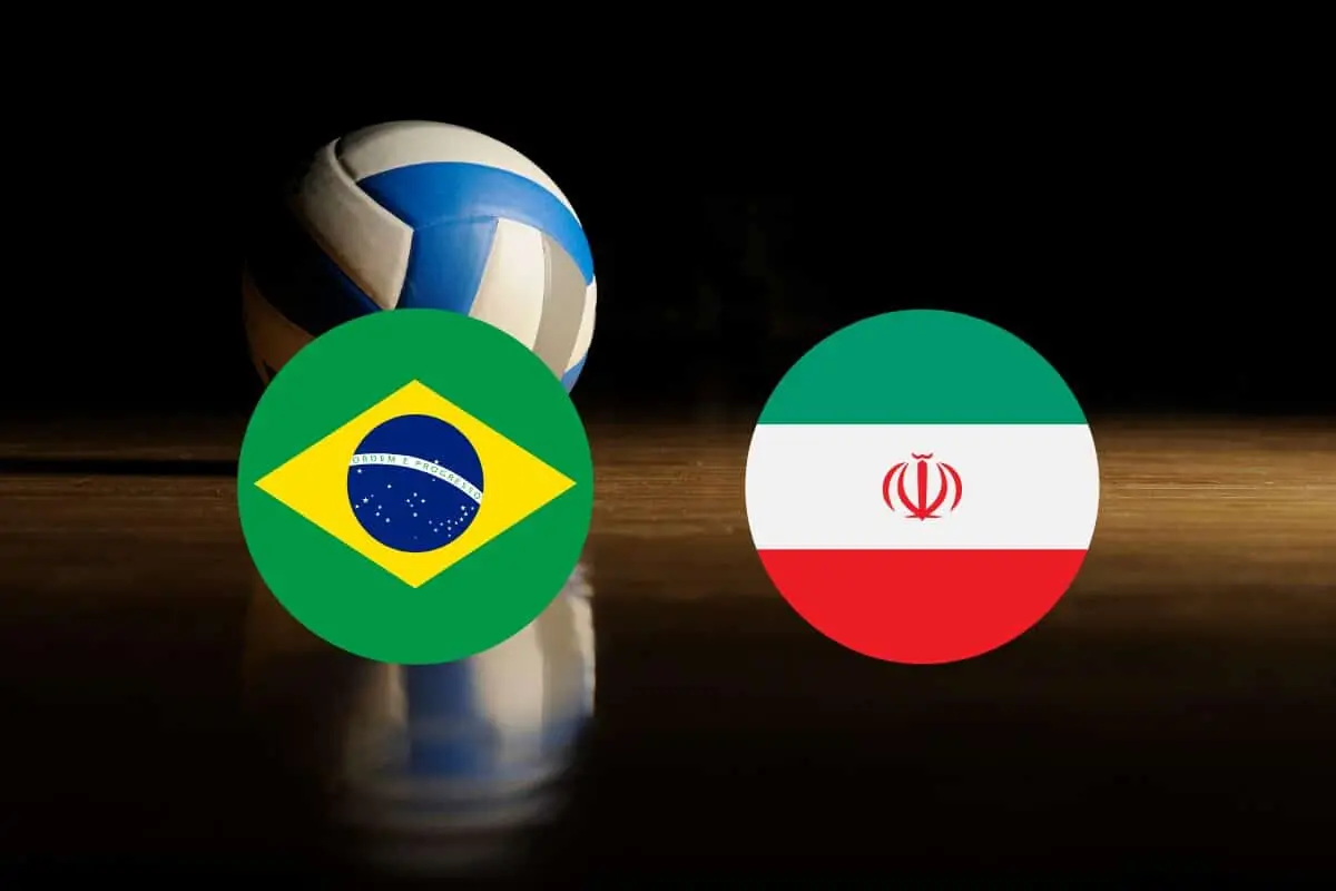 imagem do jogo do Brasil x Irã vôlei masculino