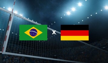 imagem mostra Jogo do Brasil x Alemanha de vôlei masculino hoje