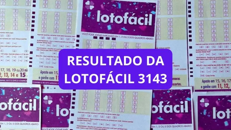 Agora: Resultado da Lotofácil 3143: sorteio de segunda-feira e ganhadores (01/07/24)