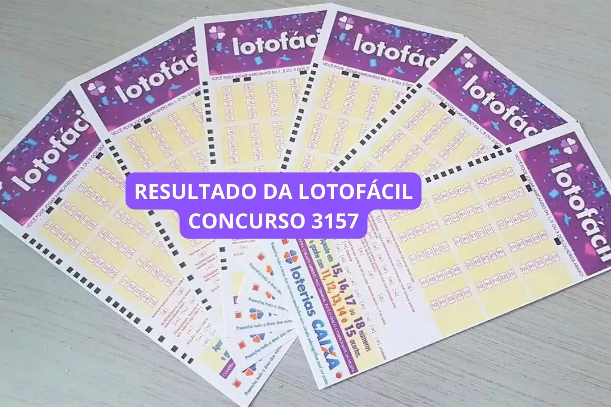 RESULTADO DA LOTOFÁCIL 3157