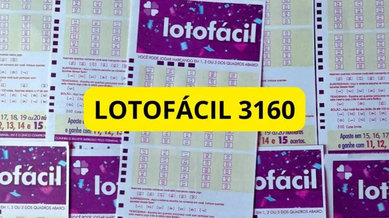 Saiu o resultado da Lotofácil 3160 e ganhadores de sábado (20/07/24)
