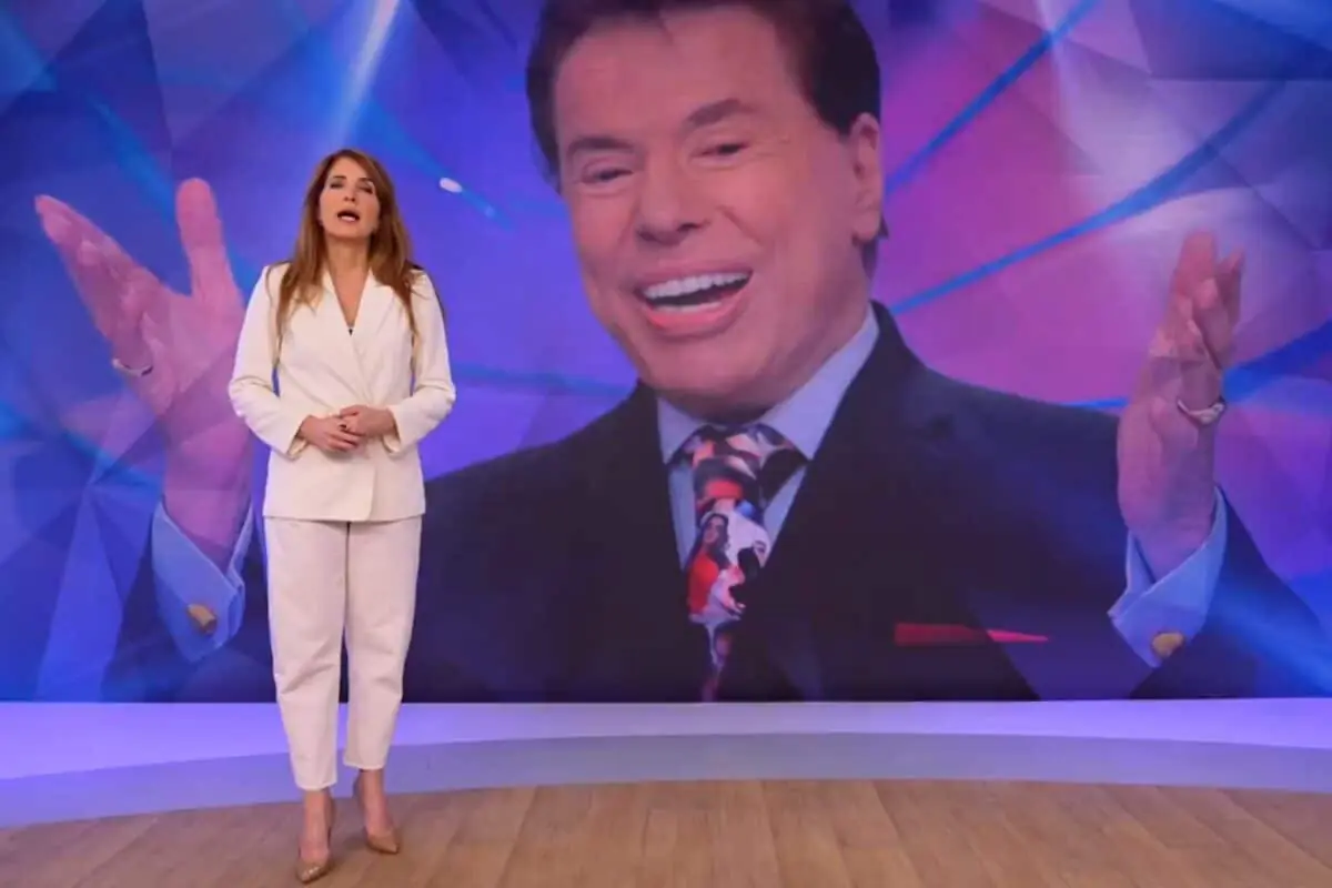 imagem mostra o programa fantástico e silvio santos