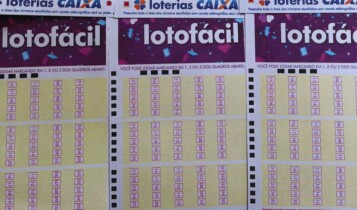 imagem mostra canhoto do resultado lotofácil