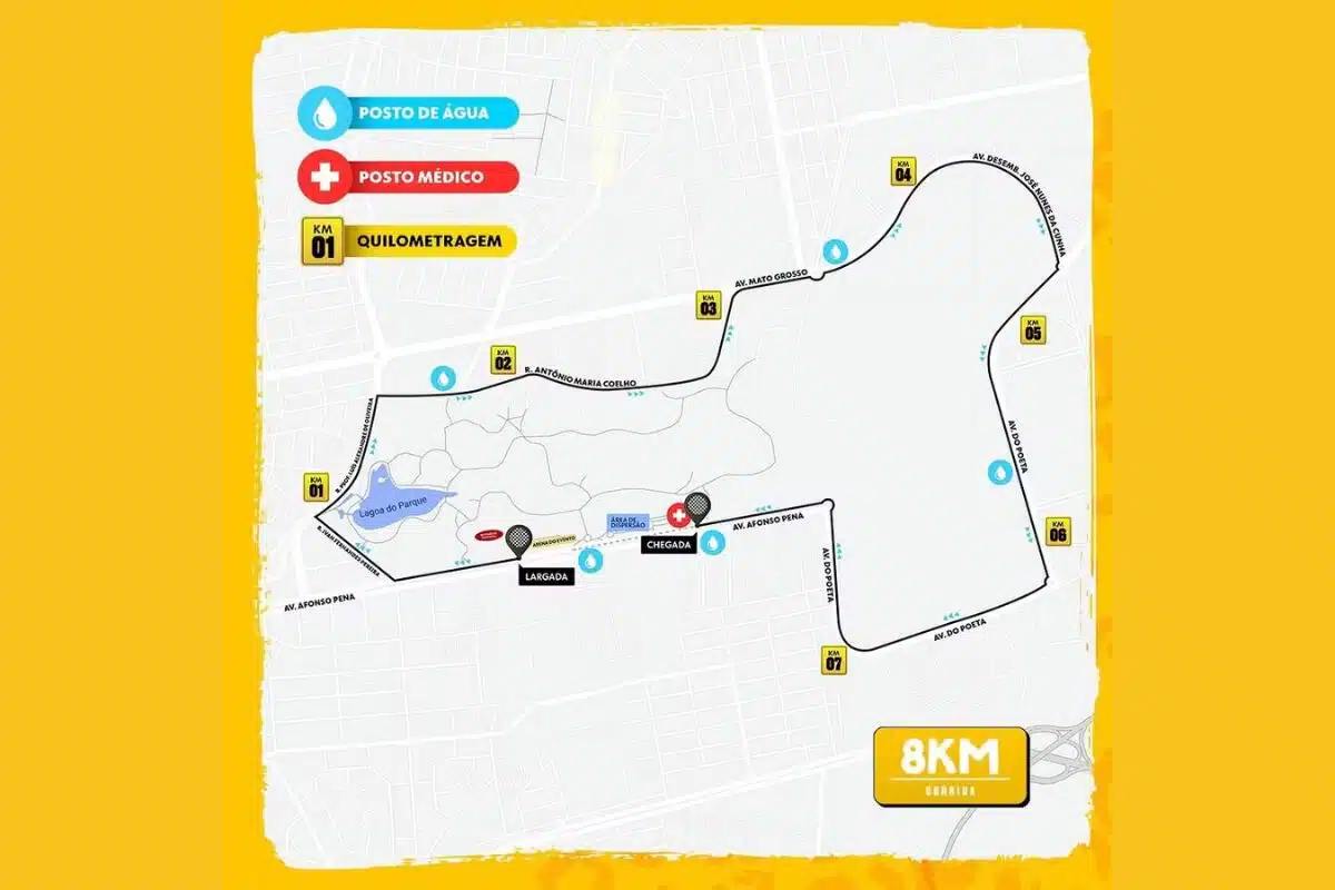 percurso corrida do pantanal